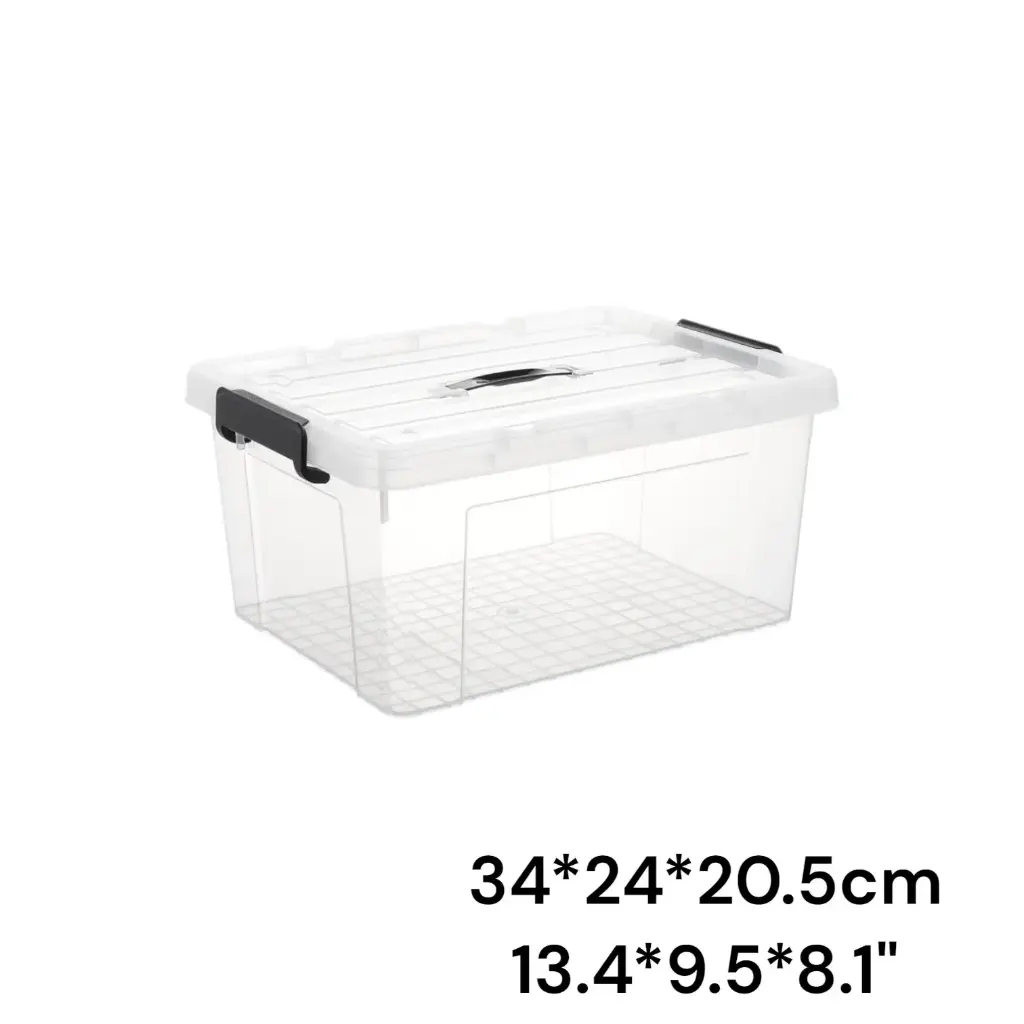 Latching Plastic storage box 13.4*9.5*8.1"