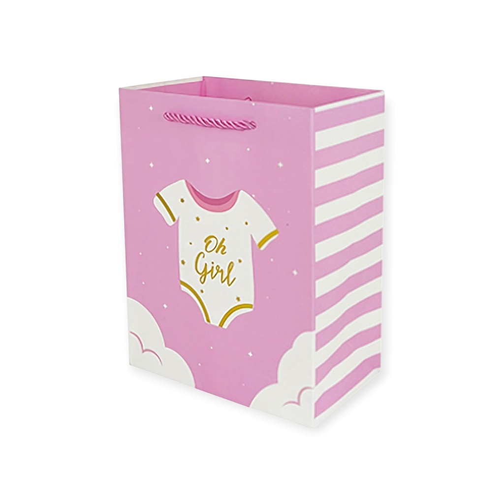 It's A Girl Medium  Gift Bag Pink baby
