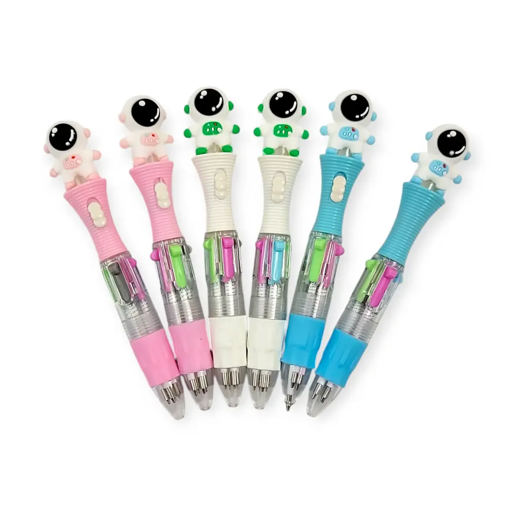 Astronaut Themed Colourful Set of Pens with LED changing lights💡