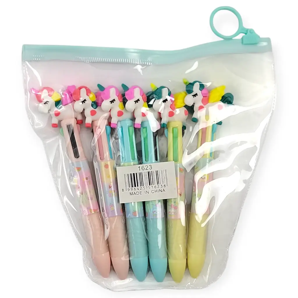 Unicorn Themed Colourful Set of Pens