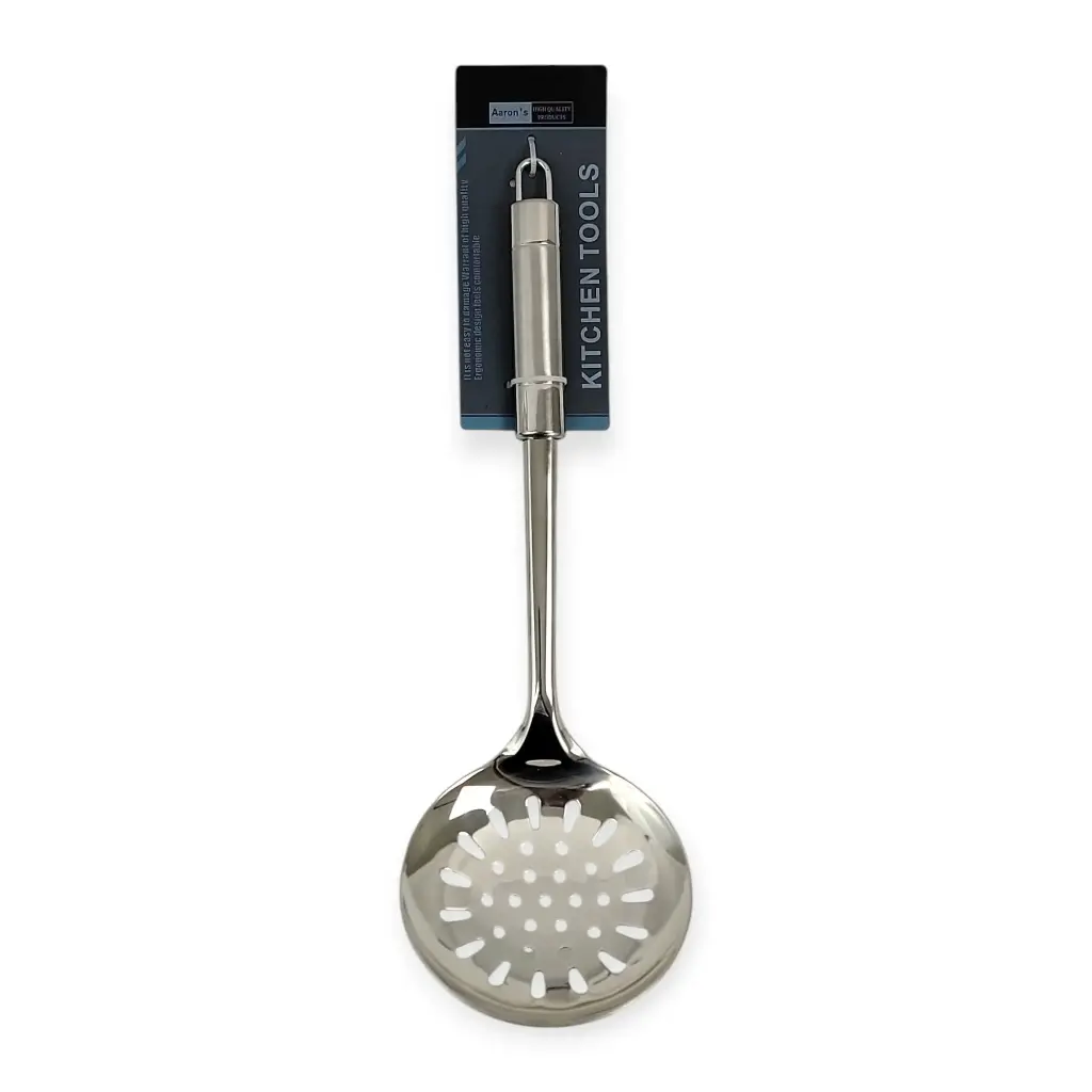 12.75"L Solid Turner, Stainless Skimmer