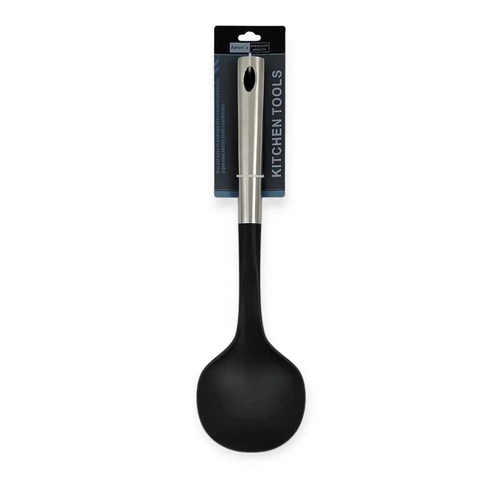  13"L Nylon Soup Ladle w/ Stainless Steel