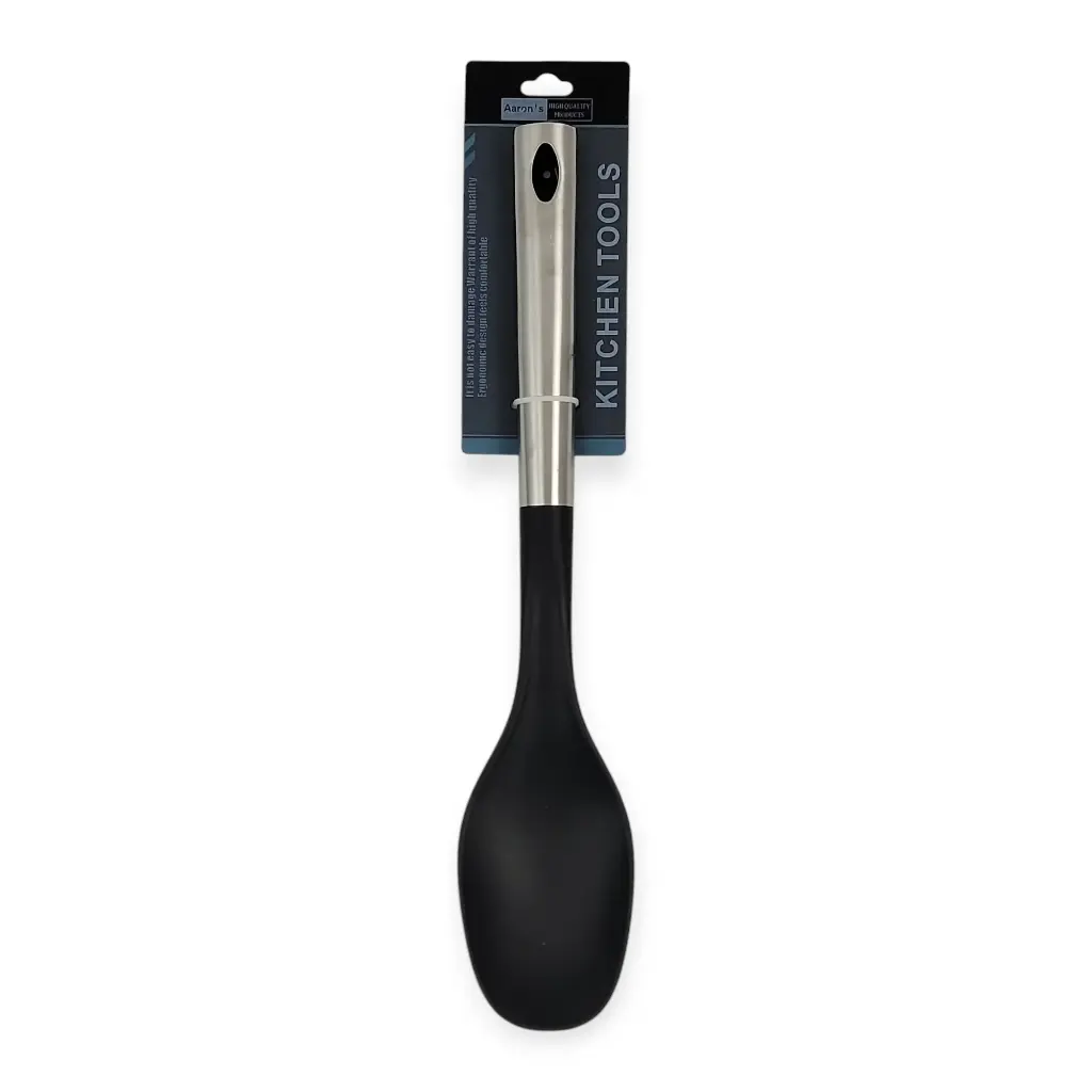 13"L Nylon Solid Spoon w/ SS Handle