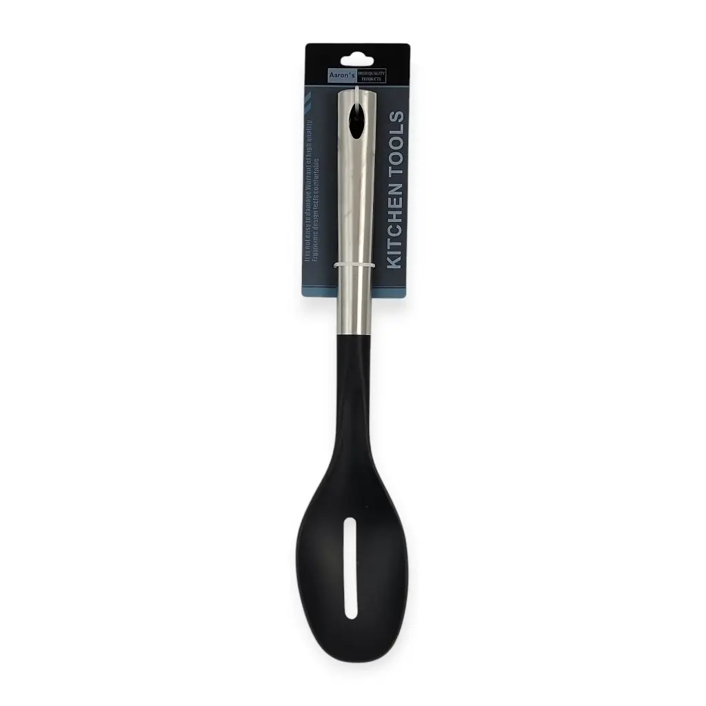 13"L Nylon Slotted Spoon w/ SS Handle