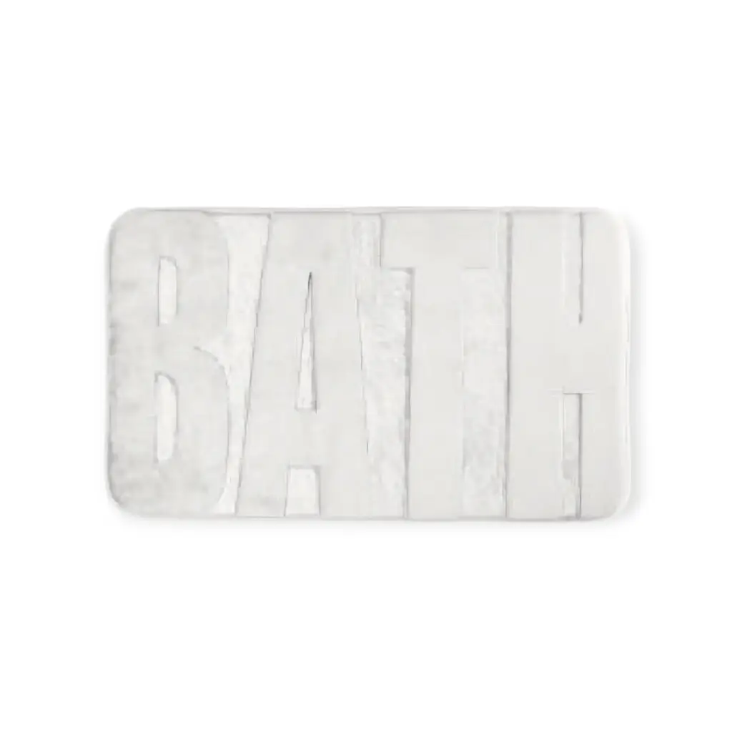 Ultra-Absorbent Thick Bath Mat ( White)