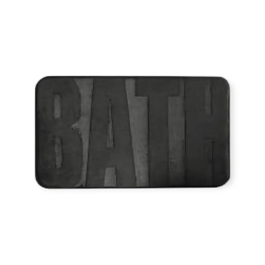 Ultra-Absorbent Thick Bath Mat ( Charcole)