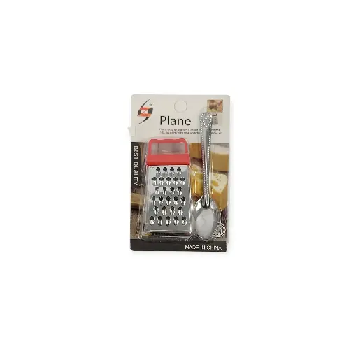 3"H S/S  Grater with Spoon 