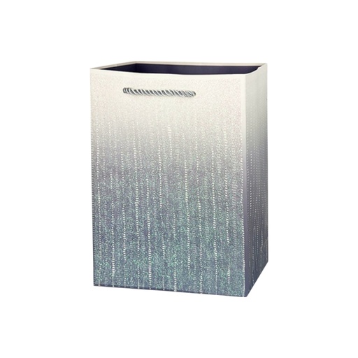 Ombre Glitter Medium Gift Bag Silver 