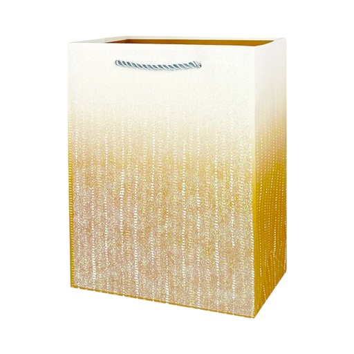 Ombre Glitter Large Gift Bag Gold