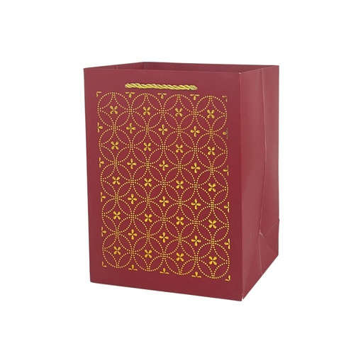 Glamorous Medium Gift Bag Dark Red