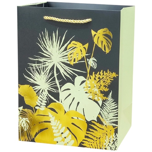 Monstera Leave Jumbo Gift Bag Silver