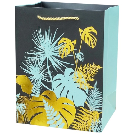 Monstera Leave Jumbo Gift Bag Blue