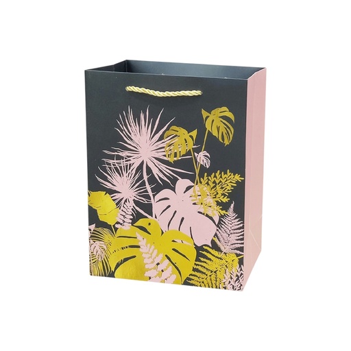  Monstera Leave Medium Gift Bag Pink