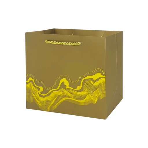   Water Painterly Medium Gift Bag Gold