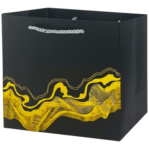   Water Painterly Jumbo Gift Bag Balck