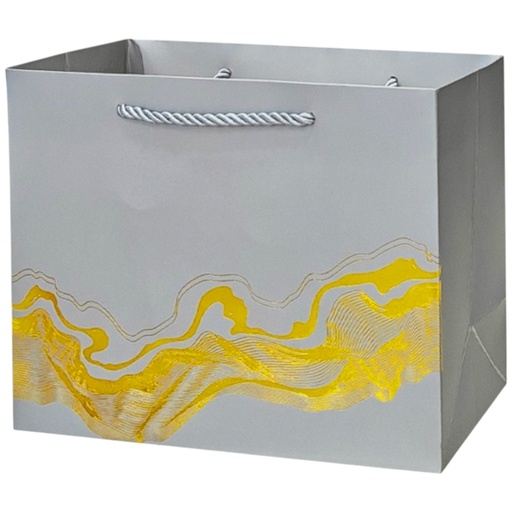   Water Painterly Jumbo Gift Bag Silver