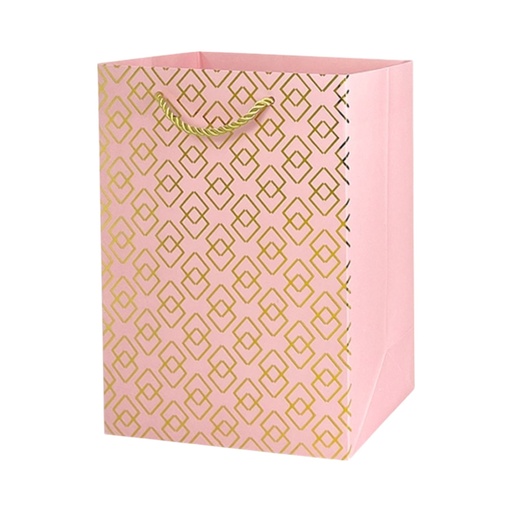  Hot Stamped Large Gift Bag Baby Pink