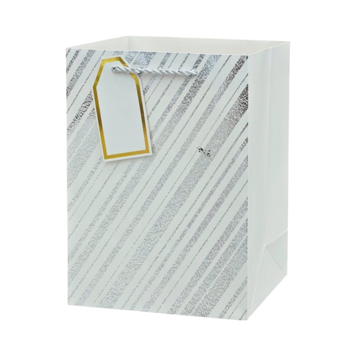 Glitter Glitz Large Gift Bag White