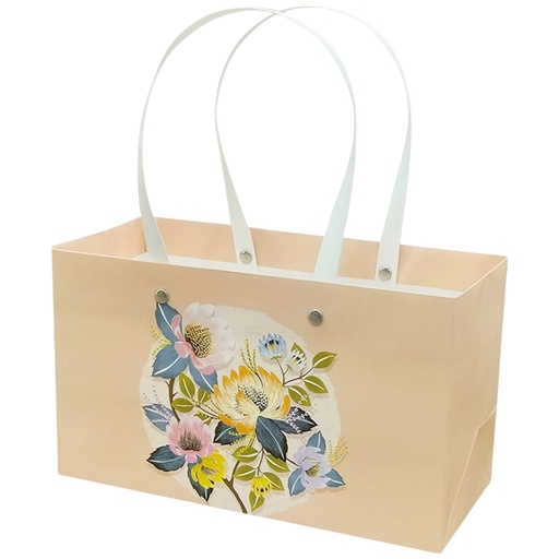  Straw Handle Jumbo Gift Bag Kaki