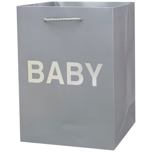 Baby Shower Jumbo Gift Bag Silver