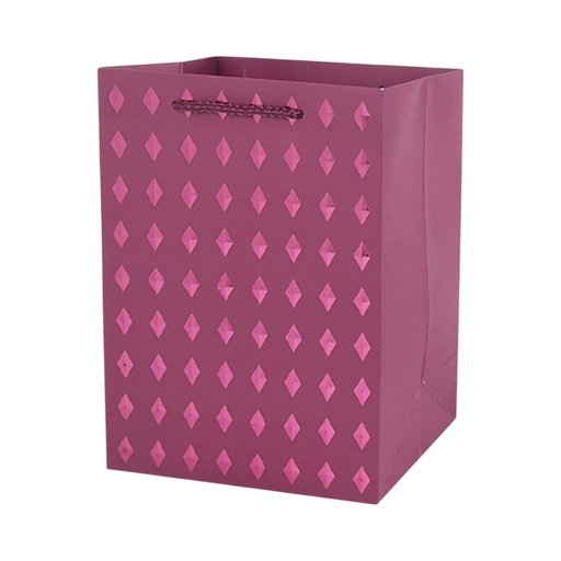  Dimond Stamp Large Gift Bag Dark Pink