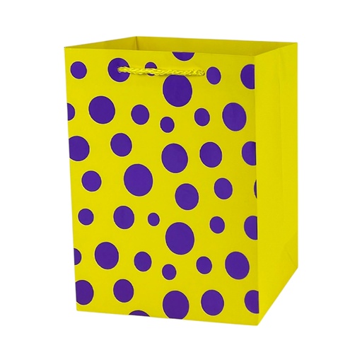  Polka Dot Large Gift Bag Yellow