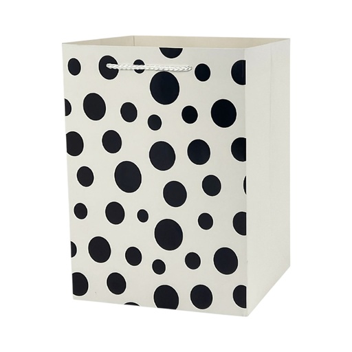  Polka Dot Large Gift Bag White