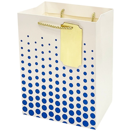 Hotstamped Dots Jumbo Gift Bag Blue