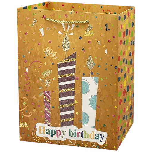 Confetti HBD Jumbo Gift Bag HBD Candle