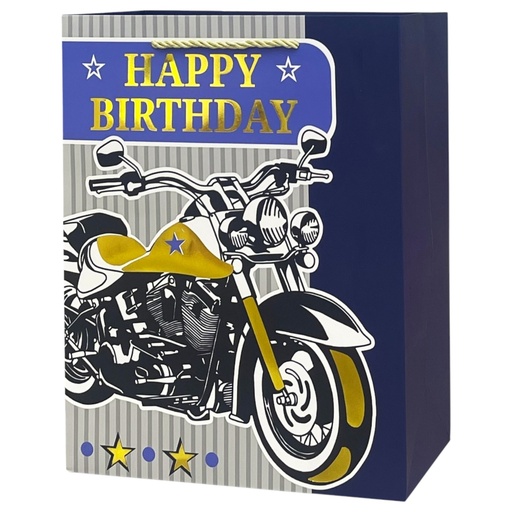 Gents HBD Jumbo Gift Bag Bike