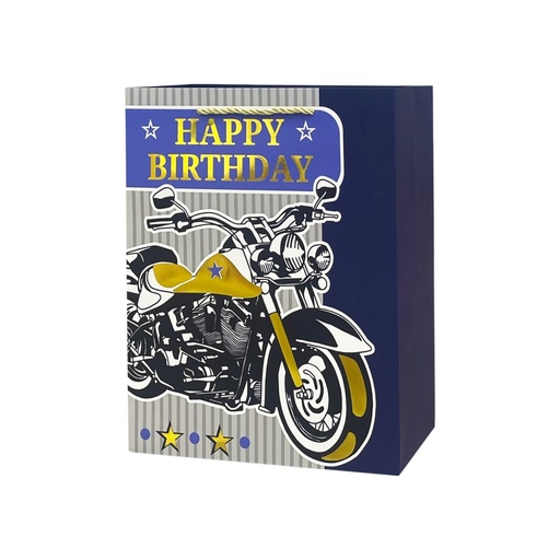 Gents HBD JMedium Gift Bag Bike