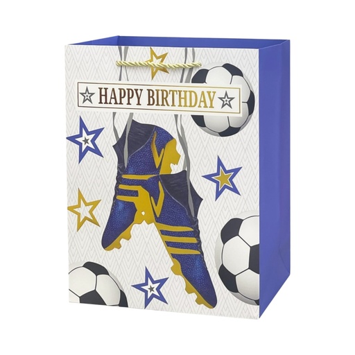 Gents HBD Large Gift Bag Soccer Fun