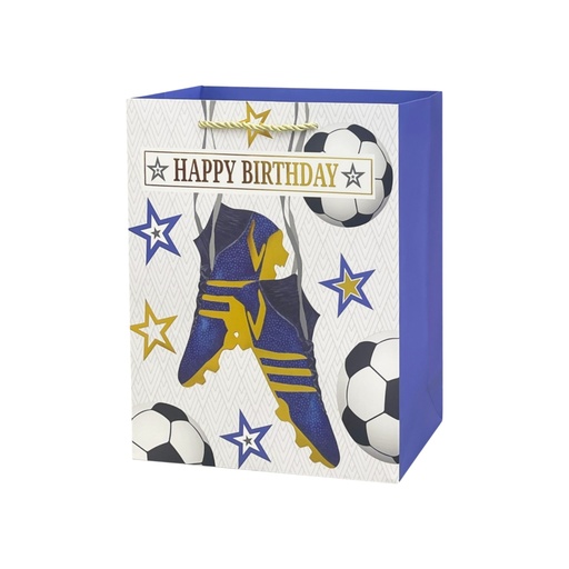 Gents HBD Medium Gift Bag Soccer Fun