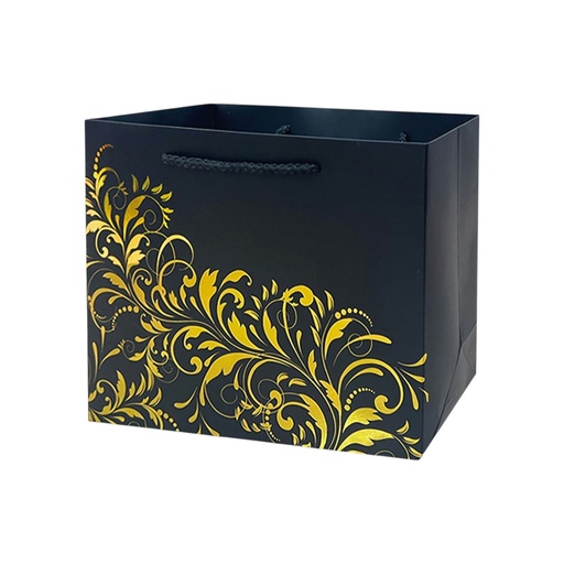 Golden Fusion Medium Gift Bag Black