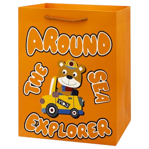 ATSE Jumbo Gift Bag Car Brown