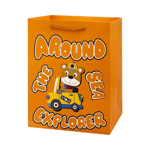 ATSE Large Gift Bag Car Brown