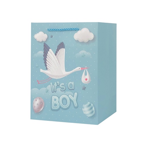 It's A boy Medium Gift Bag Blue Swan