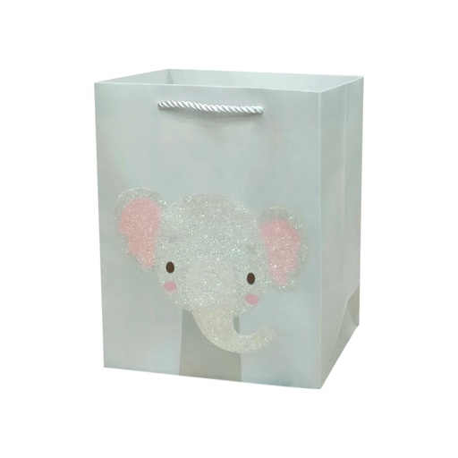 Baby Elephant Midium Gift Bag Grey
