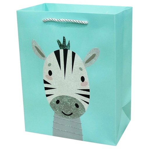 Baby Zebra Jumbo Gift Bag Blue