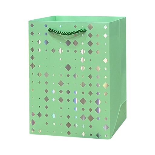 Diamond Dots Large Gift Bag Light Green