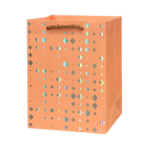 Dimoand Dots Large Gift Bag Coral