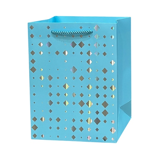 Dimoand Dots Large Gift Bag Blue