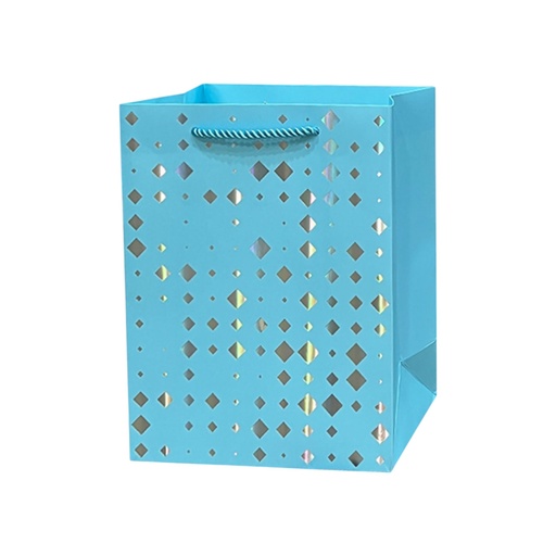 Dimoand Dots Medium Gift Bag Blue