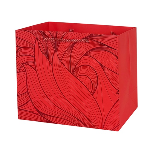 Painterly Large Gift Bag Red