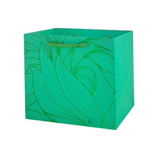 Painterly Medium Gift Bag Green