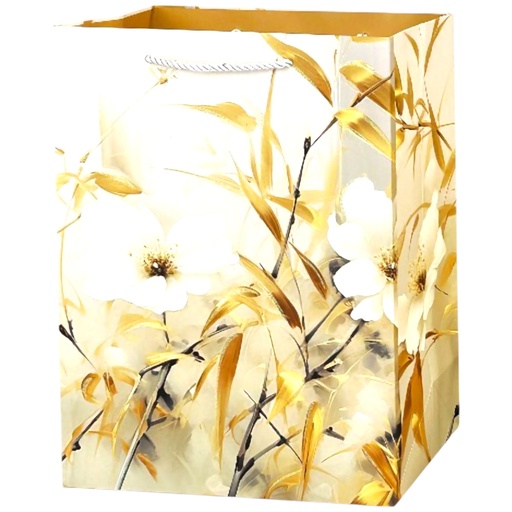 Golden Floral Jumbo Gift Bag Vine