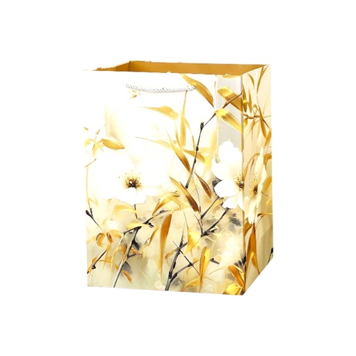 Golden Floral Medium Gift Bag Vine