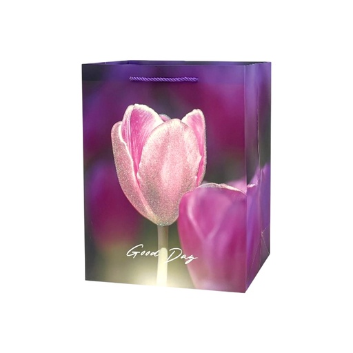 Spring Tulip Medium Gift Bag Purple