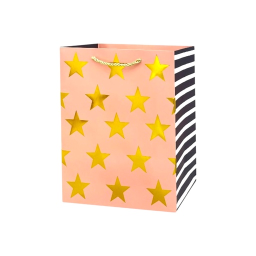 Stars & line Medium Gift Bag Rose Gold