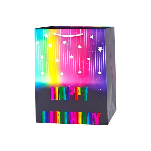 Rainbow HBD Medium Gift Bag Stars